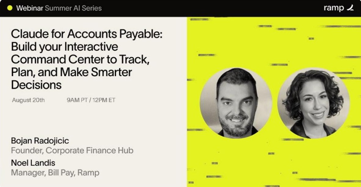 Webinar with Ramp: Claude for Accounts Payable, with Noel Landis of Ramp